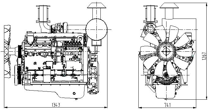 上柴發(fā)電機結(jié)構(gòu)圖